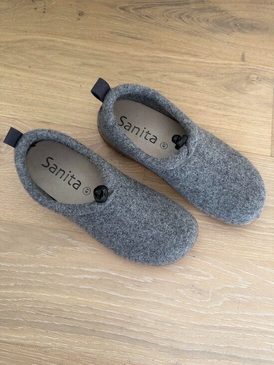 Sanita Lodge Slip On Wool Felt Slipper Clogs Outdoor Gorpcore Gray - 41 main image 7